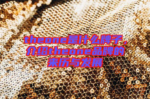 theone是什么牌子，介紹theone品牌的來歷與發(fā)展