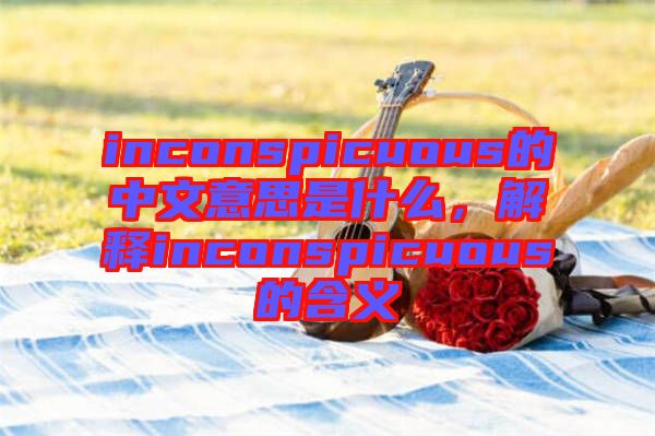 inconspicuous的中文意思是什么，解釋inconspicuous的含義