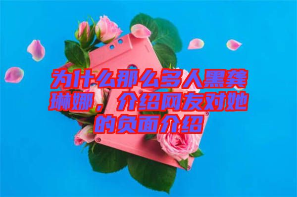 為什么那么多人黑龔琳娜，介紹網(wǎng)友對她的負(fù)面介紹