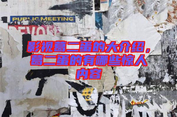 影視葛二蛋的大介紹，葛二蛋的有哪些驚人內(nèi)容