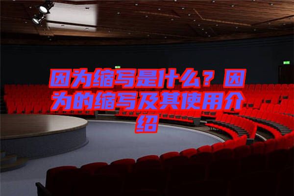 因?yàn)榭s寫(xiě)是什么？因?yàn)榈目s寫(xiě)及其使用介紹