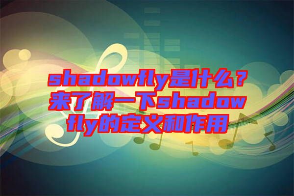 shadowfly是什么？來了解一下shadowfly的定義和作用