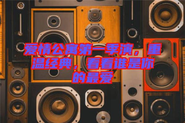 愛情公寓第一季演，重溫經(jīng)典，看看誰是你的最愛