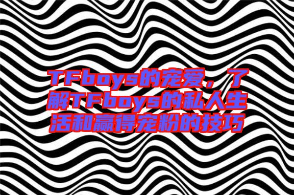 TFboys的寵愛，了解TFboys的私人生活和贏得寵粉的技巧