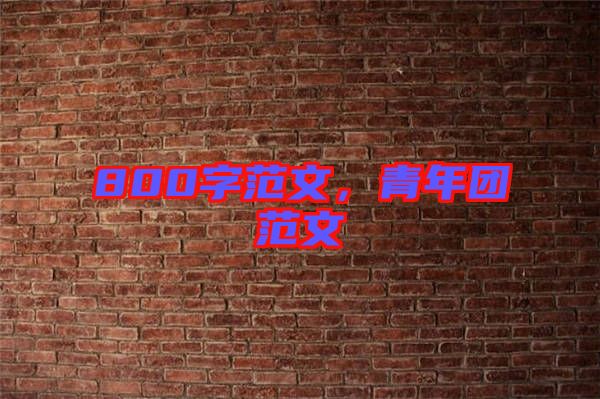 800字范文，青年團范文
