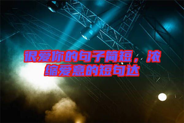 很愛(ài)你的句子簡(jiǎn)短，濃縮愛(ài)意的短句達(dá)