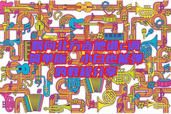 飄向北方吉他譜c調簡單版，小白也能彈的教程分享