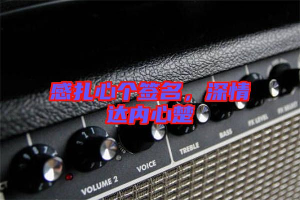 感扎心個簽名，深情達內(nèi)心楚