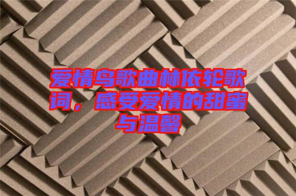 愛(ài)情鳥(niǎo)歌曲林依輪歌詞，感受愛(ài)情的甜蜜與溫馨