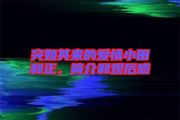 突如其來的愛情小田和正，簡介和觀后感