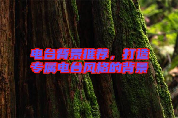 電臺背景推薦，打造專屬電臺風格的背景