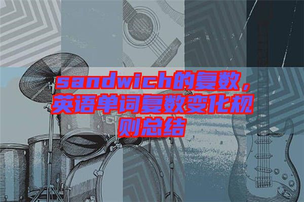 sandwich的復(fù)數(shù)，英語單詞復(fù)數(shù)變化規(guī)則總結(jié)