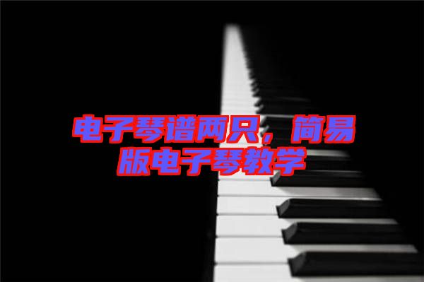 電子琴譜兩只，簡易版電子琴教學(xué)