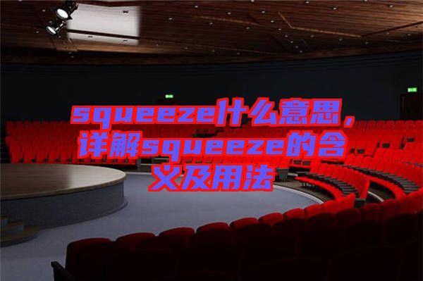 squeeze什么意思，詳解squeeze的含義及用法