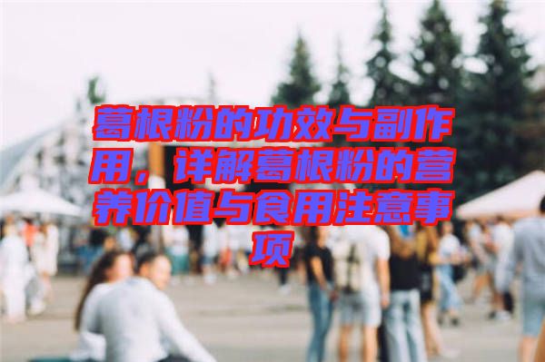 葛根粉的功效與副作用，詳解葛根粉的營養(yǎng)價值與食用注意事項