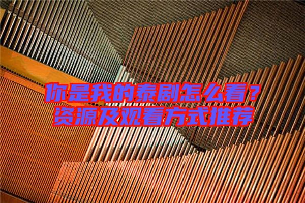 你是我的泰劇怎么看？資源及觀看方式推薦