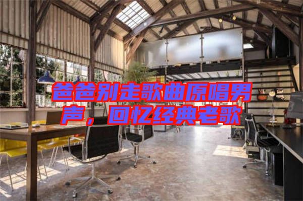 爸爸別走歌曲原唱男聲，回憶經(jīng)典老歌