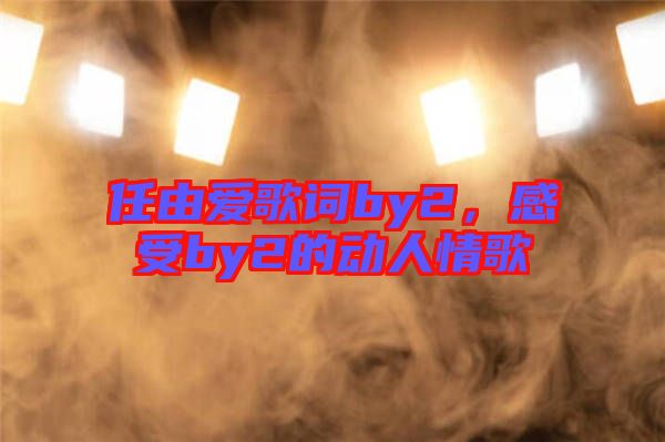 任由愛歌詞by2，感受by2的動人情歌
