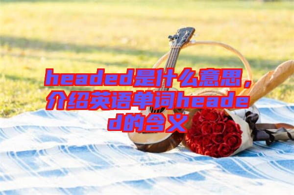headed是什么意思，介紹英語單詞headed的含義
