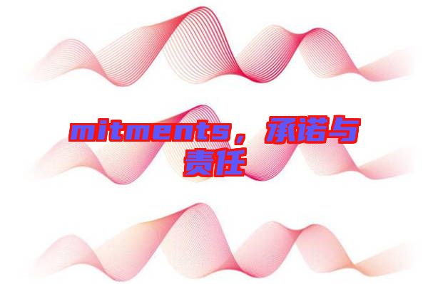 mitments，承諾與責任
