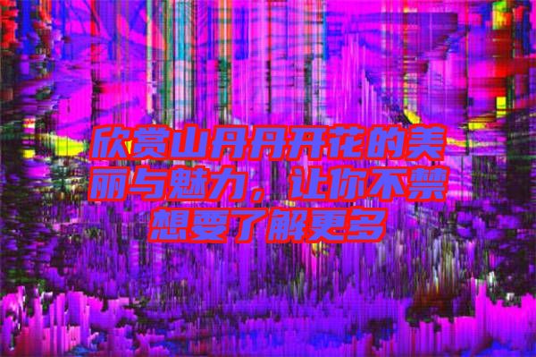 欣賞山丹丹開花的美麗與魅力，讓你不禁想要了解更多