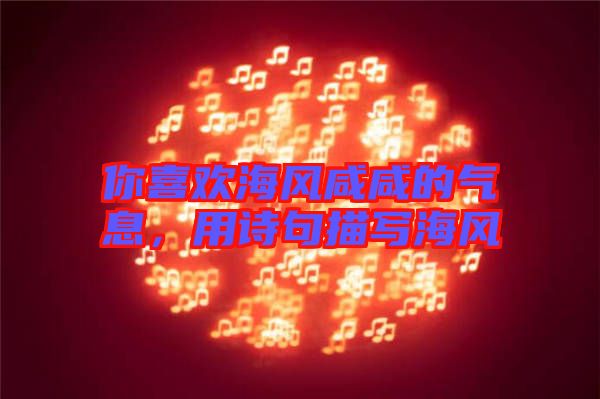 你喜歡海風(fēng)咸咸的氣息，用詩句描寫海風(fēng)