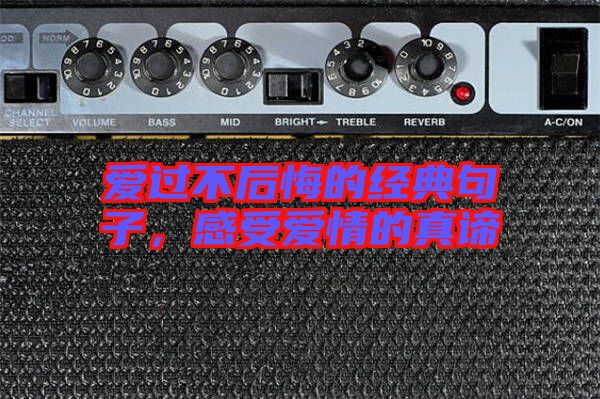 愛過不后悔的經(jīng)典句子，感受愛情的真諦