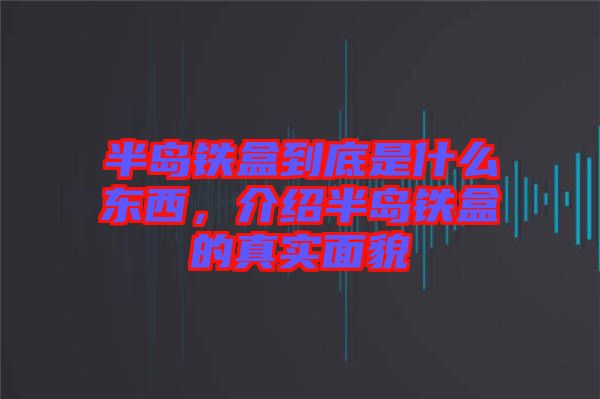 半島鐵盒到底是什么東西，介紹半島鐵盒的真實面貌