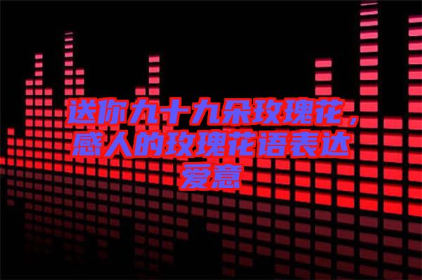 送你九十九朵玫瑰花，感人的玫瑰花語表達(dá)愛意