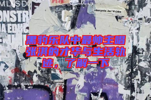 黑豹樂隊(duì)中最帥主唱張淇的才華與生活軌跡，了解一下