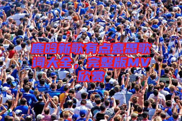 鹿晗新歌有點(diǎn)意思歌詞大全，完整版MV欣賞