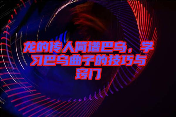 龍的傳人簡譜巴烏，學(xué)習(xí)巴烏曲子的技巧與竅門