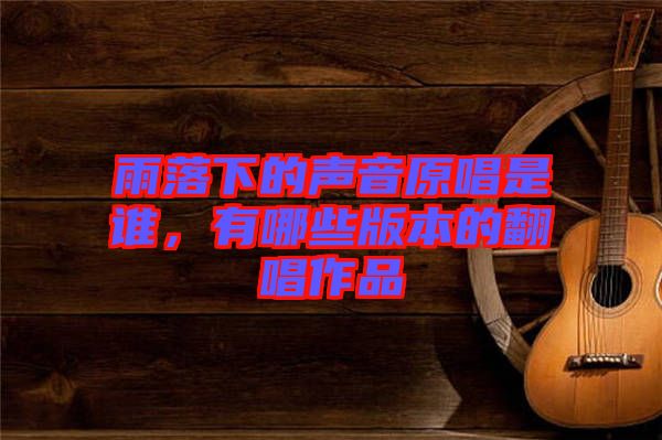 雨落下的聲音原唱是誰，有哪些版本的翻唱作品