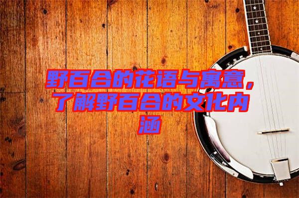 野百合的花語與寓意，了解野百合的文化內(nèi)涵